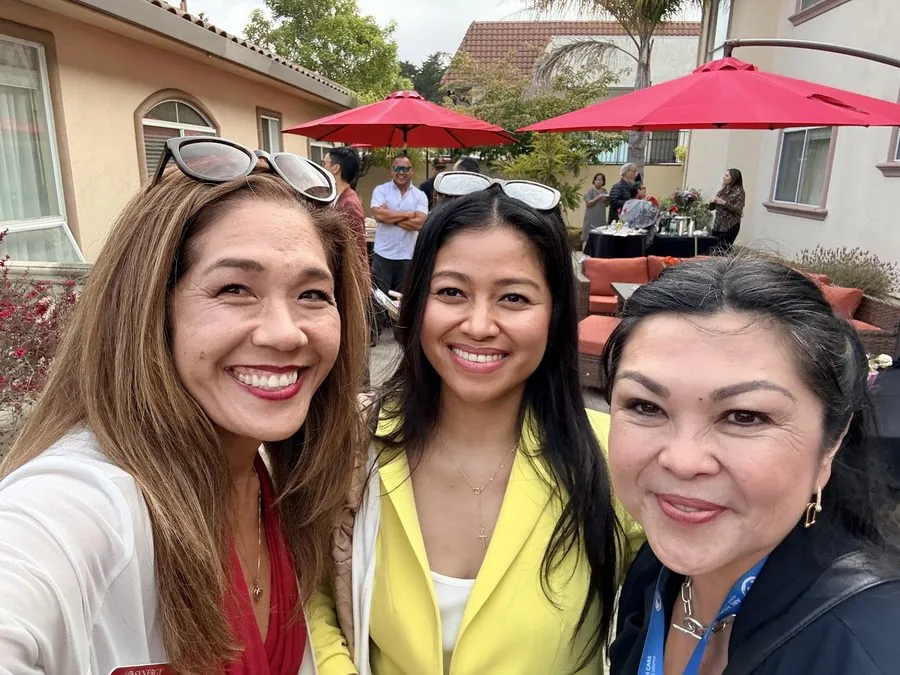 Lucky with fellow senior-care professionals at Peninsula Reflections