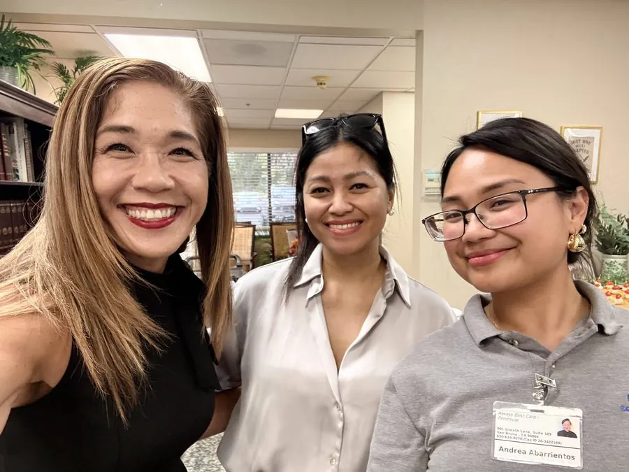 Lucky with fellow senior-care professionals at The Mixer